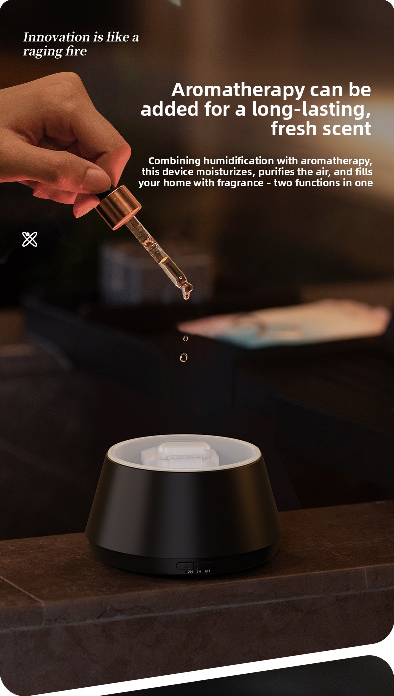 Simulated candlelight ultrasonic humidifier