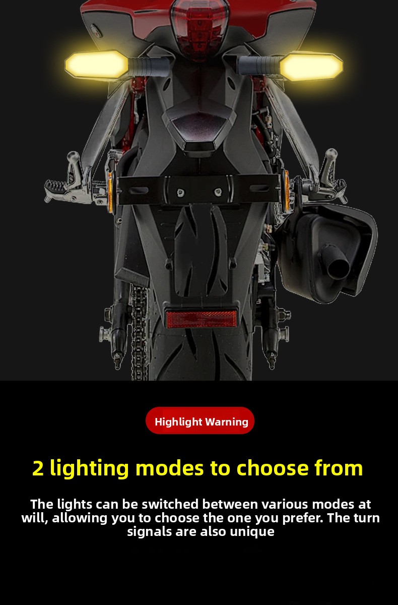 Motor electric vehicle projection turn signal warning ground lamp