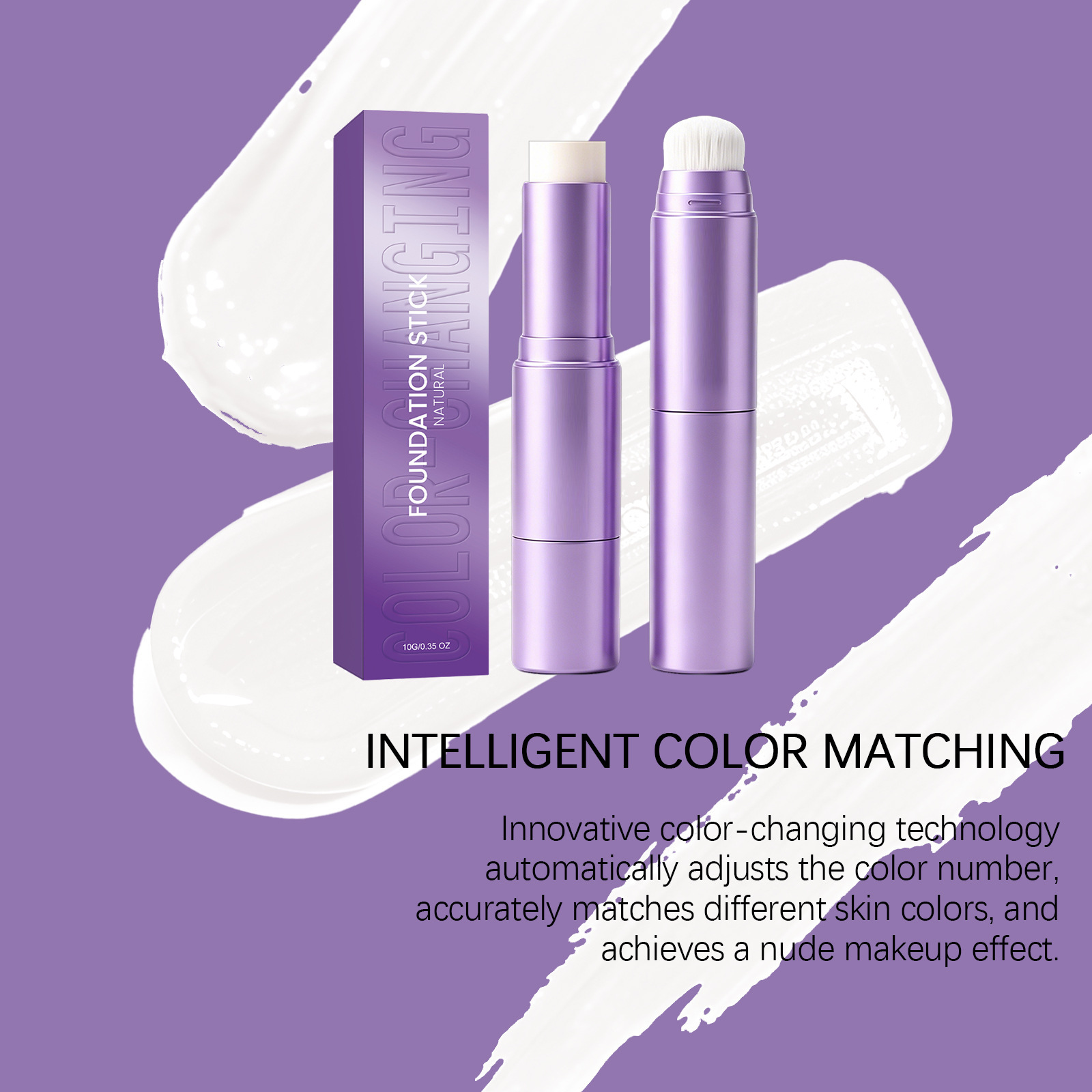 Hydrating, skin-hugging, lightweight matte-finish concealer foundation stick