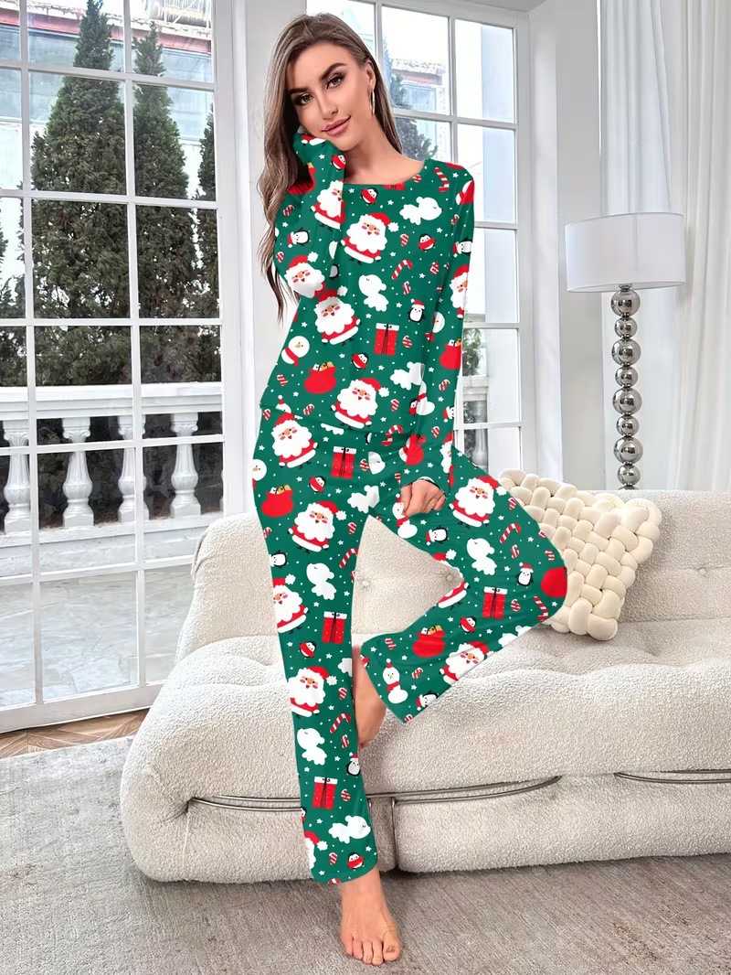 Lady's Flannel Christmas Pajama Set