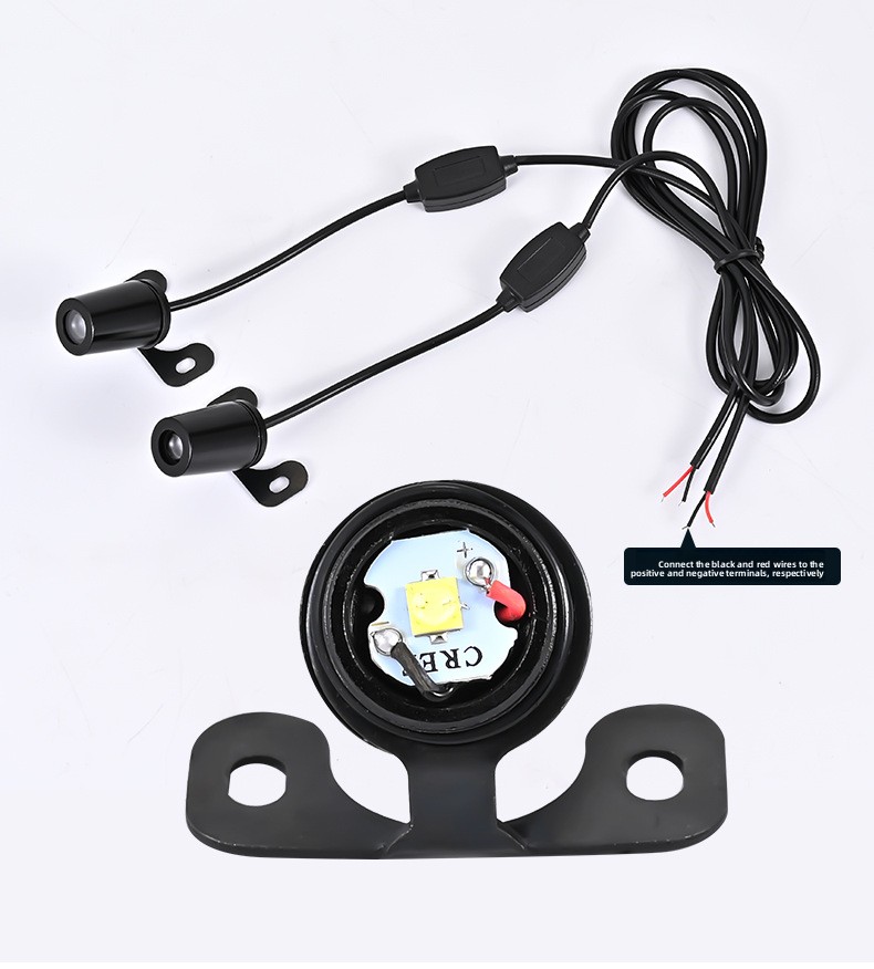 Motorcycle Floor Lamp Angel Wing Projection Lamp Welcome Lamp