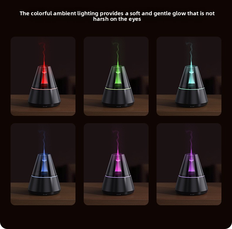Simulated candlelight ultrasonic humidifier