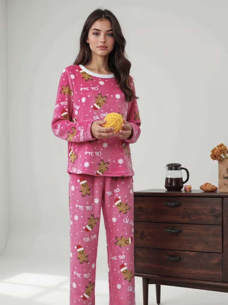Lady's Flannel Christmas Pajama Set