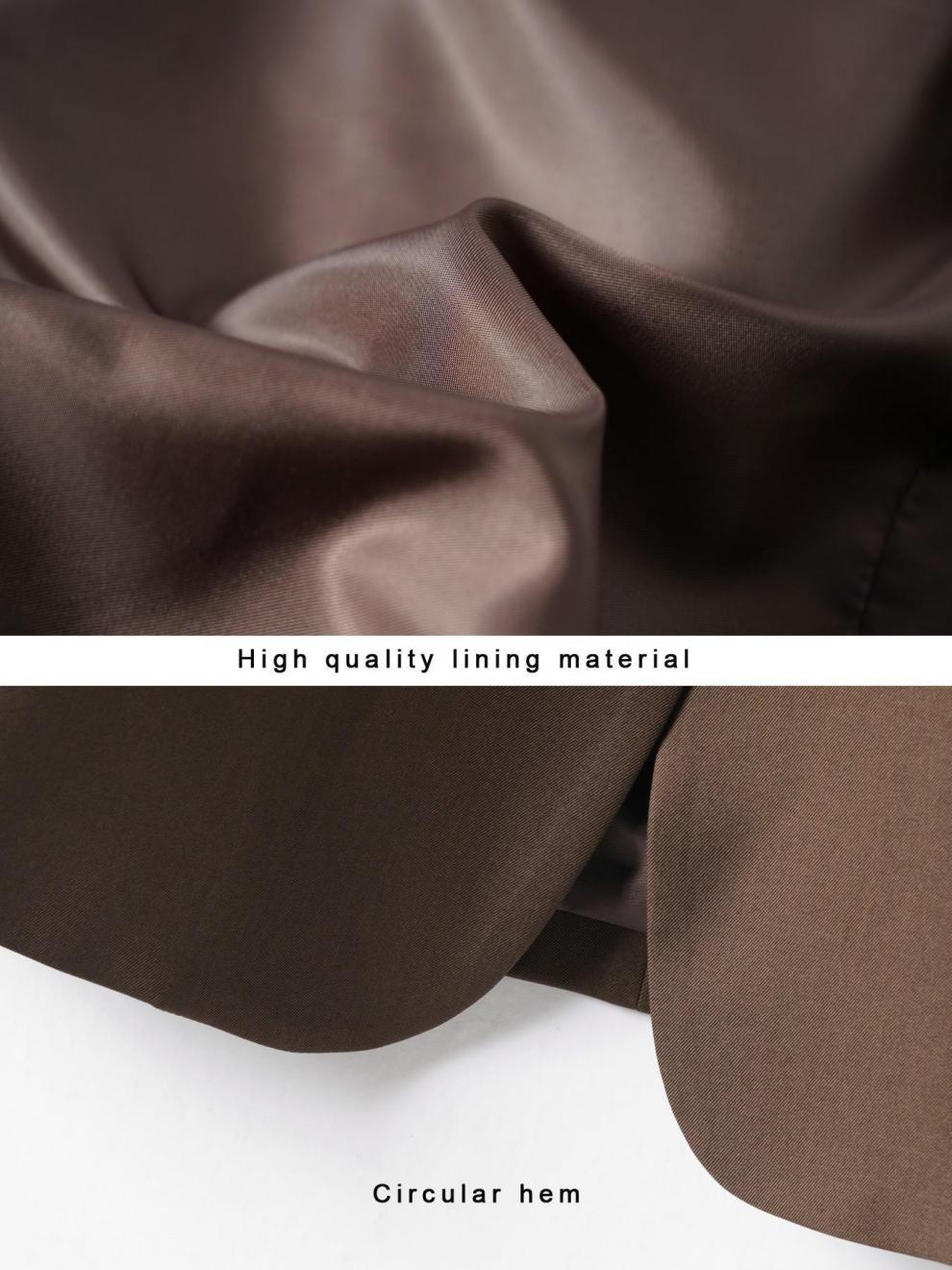Women's Slim Fit Blazer Collar Vest Split Hem Commute Waistcoat