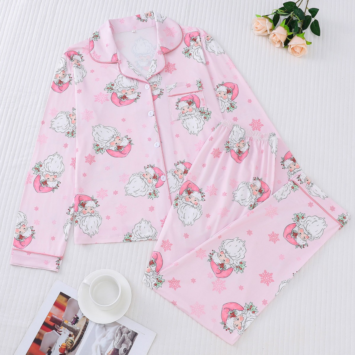 Women's Christmas Long Sleeve Pajama Set