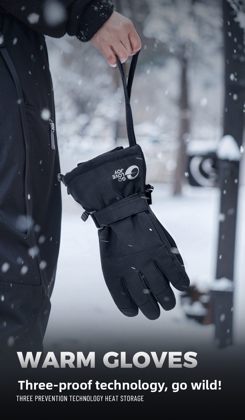 Winter 3M Thinsulate Ski Gloves Waterproof Windproof Fleece Lined Outdoor Cycling Gloves