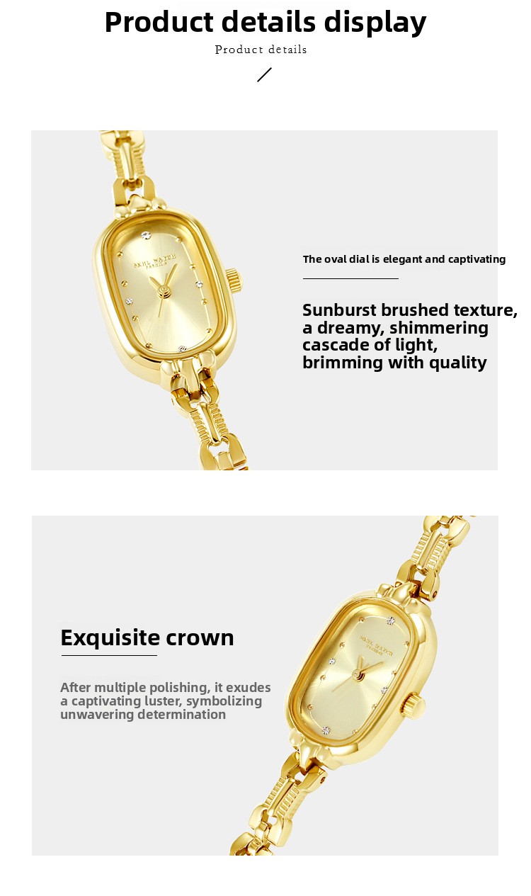 Lady Oval Dial Quartz Bracelet Watch