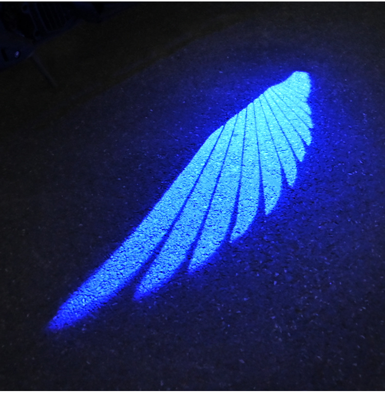 Motorcycle Floor Lamp Angel Wing Projection Lamp Welcome Lamp