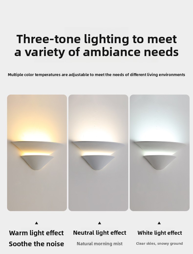 French-style plaster wall lamp