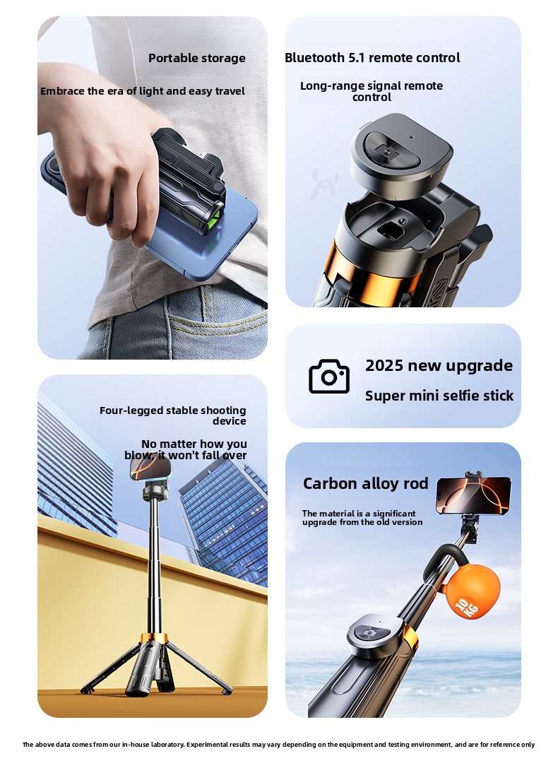 Mini portable selfie stick