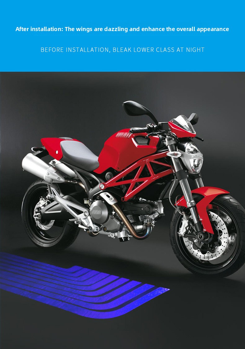 Motorcycle lamp refitting chassis lamp projection lamp decorative lights accessories