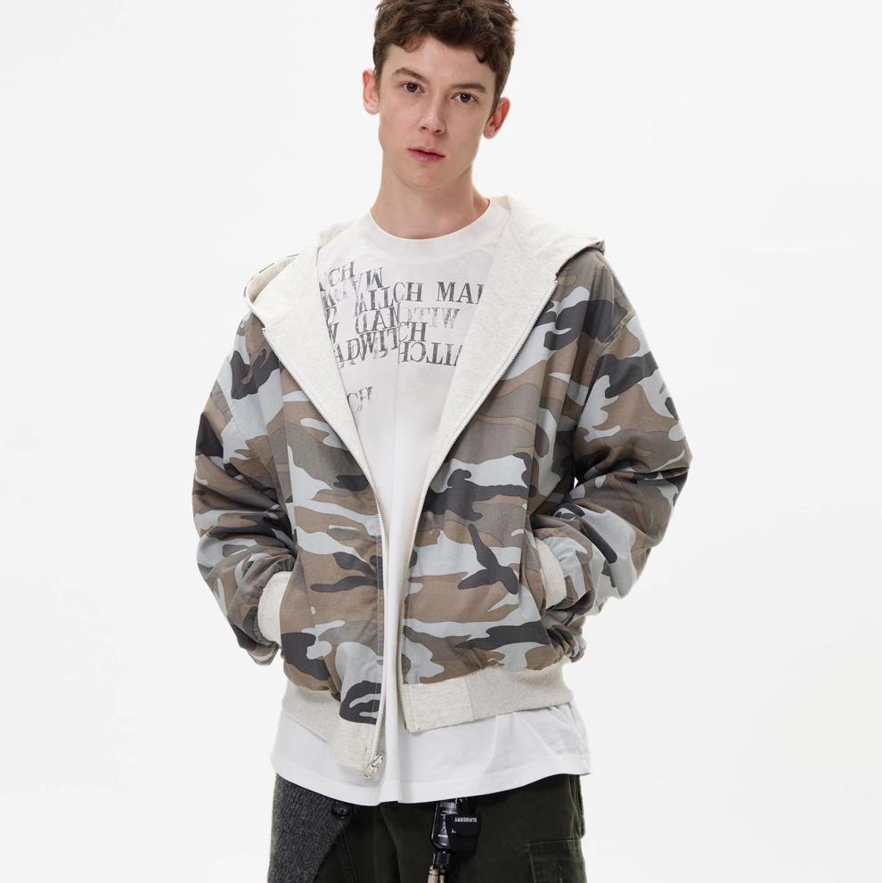Cardigan Hoodie Men's Retro Loose Casual Couple Jacket