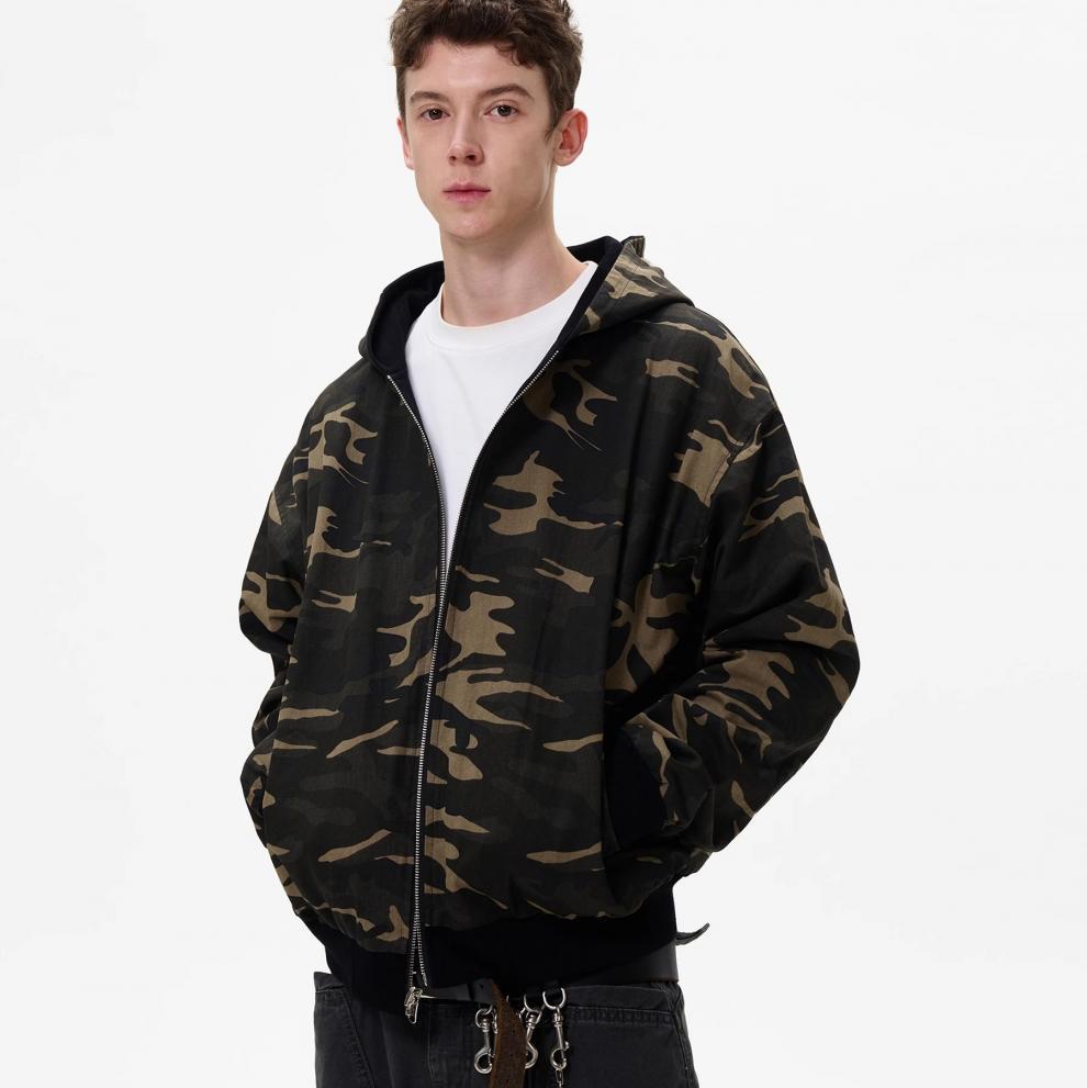 Cardigan Hoodie Men's Retro Loose Casual Couple Jacket