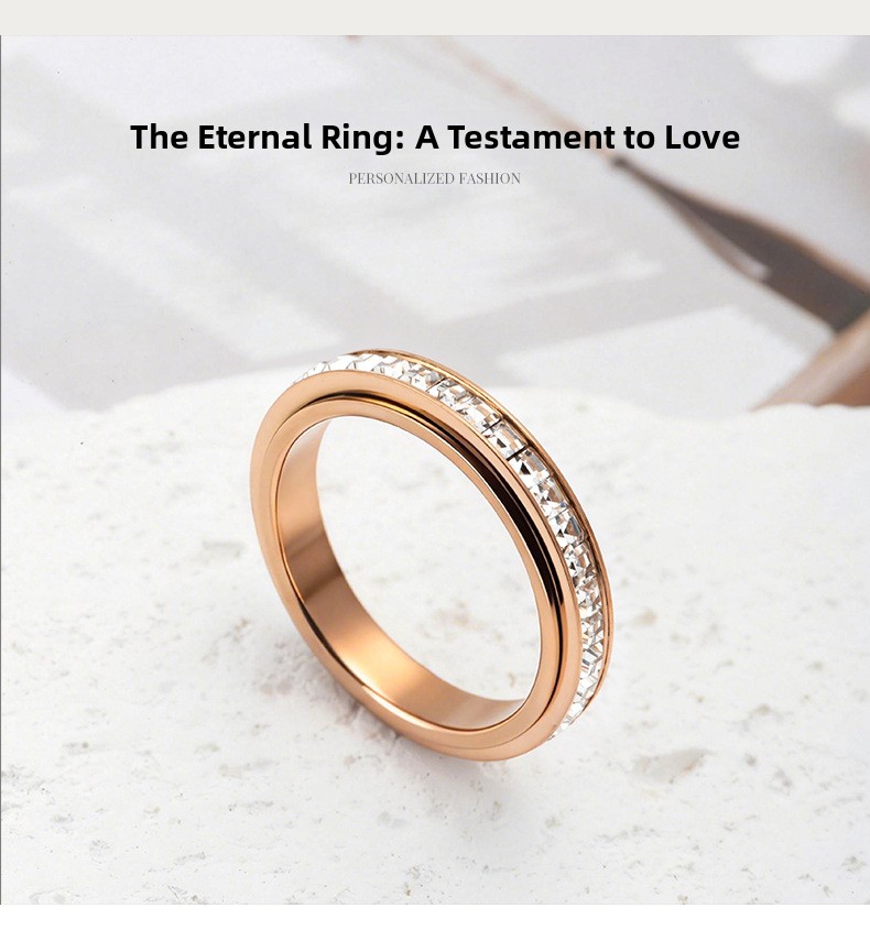 Rotatable Titanium Steel Ring