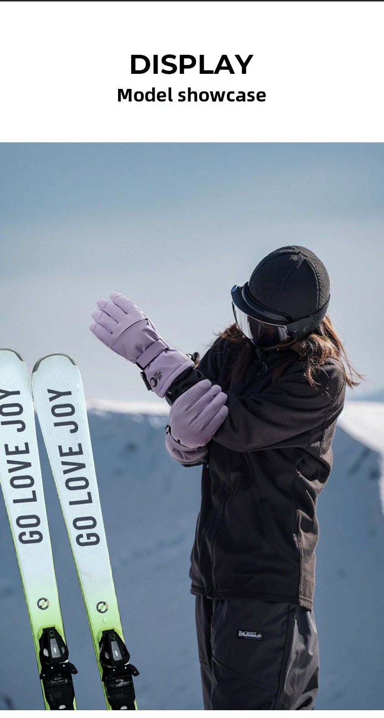 Winter 3M Thinsulate Ski Gloves Waterproof Windproof Fleece Lined Outdoor Cycling Gloves