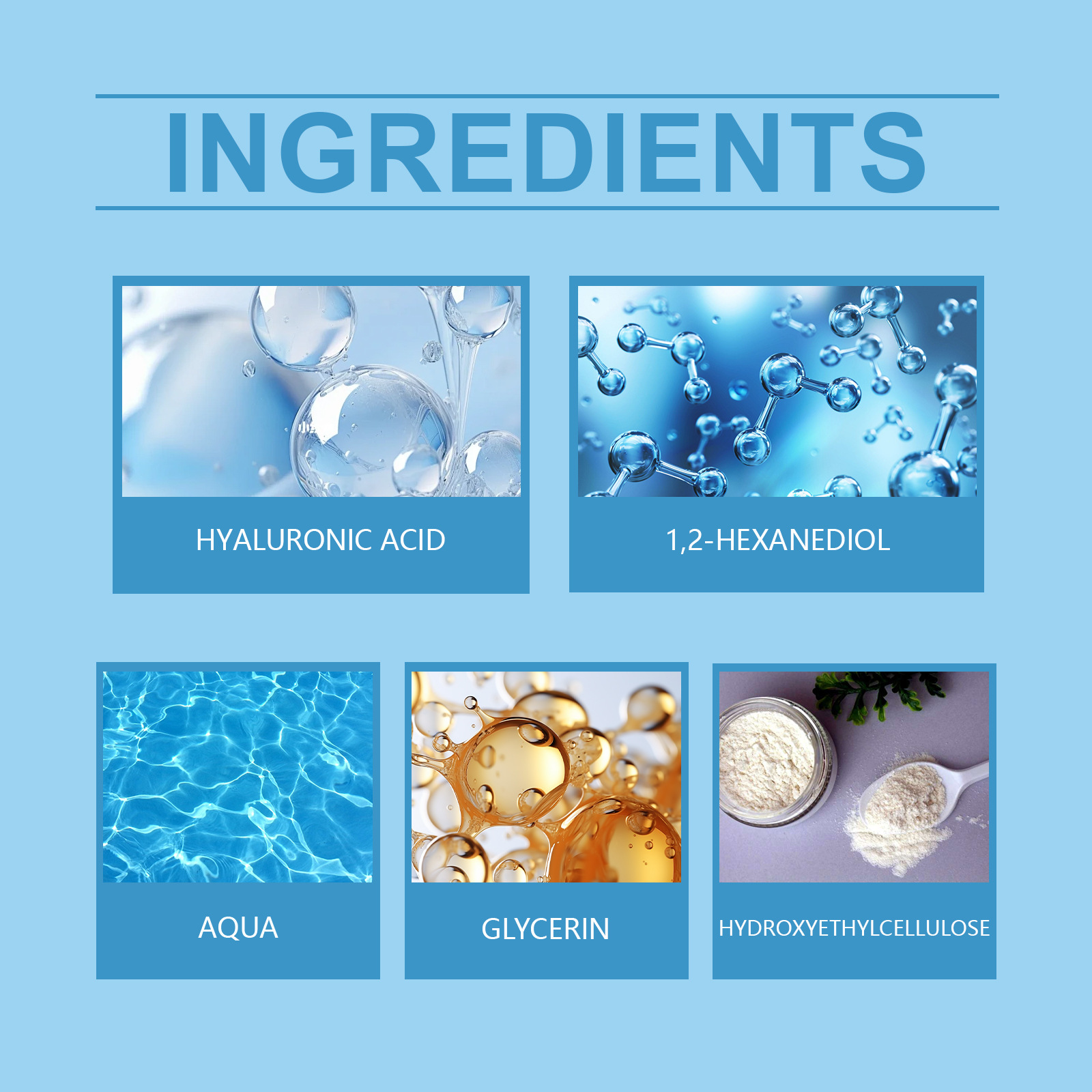 Hyaluronic acid roller essence to improve skin pores