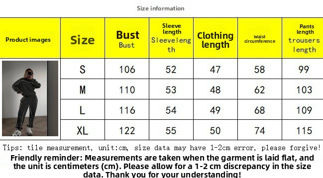 Women's Streetwear Long Sleeve Sweatshirt and Trousers