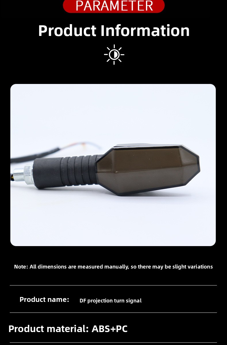 Motor electric vehicle projection turn signal warning ground lamp