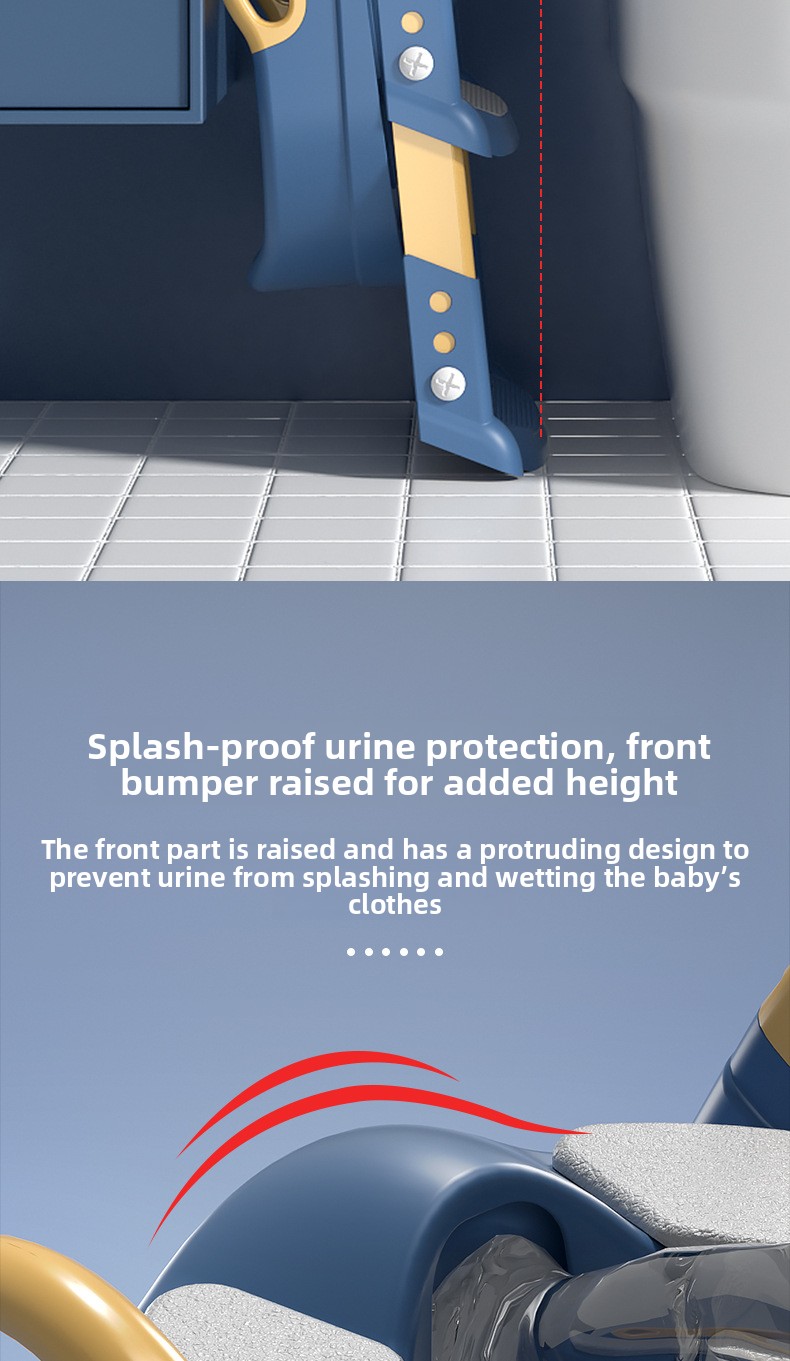 Foldable children's soft seat cushion toilet step
