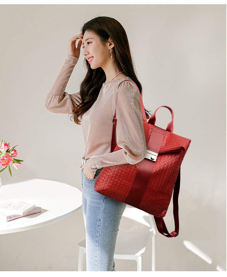 Backpack women's bag 2021 New Korean trend pu soft leather fashion simple college style casual backpack wholesale