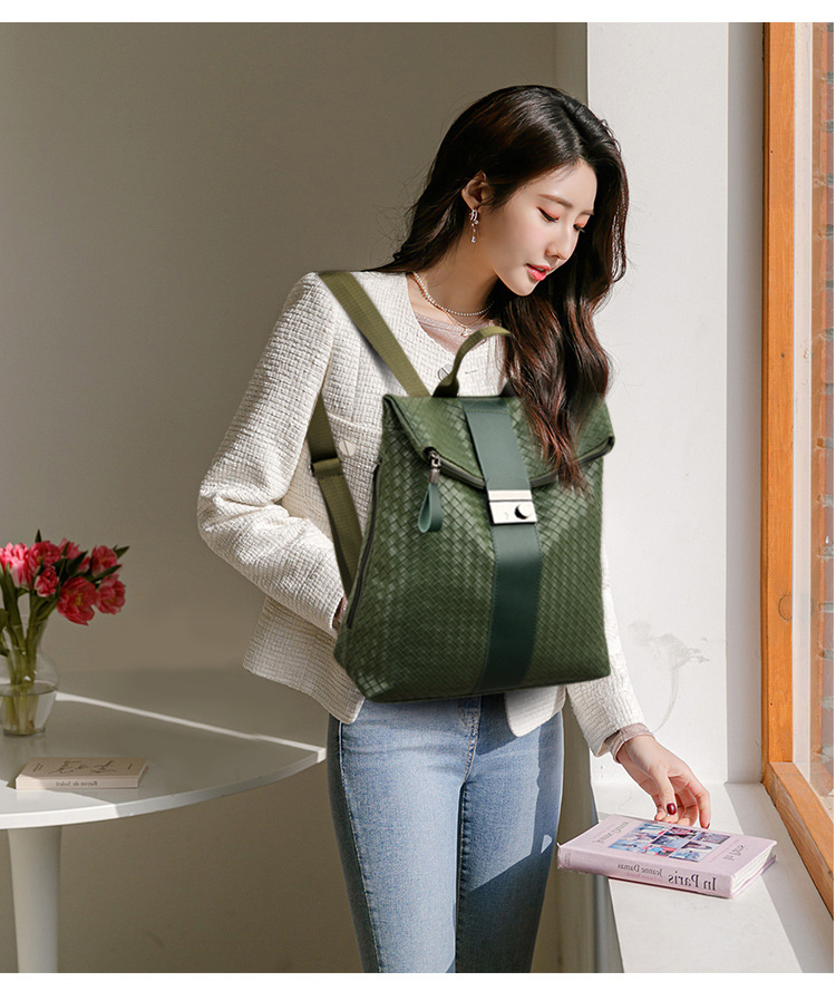 Backpack women's bag 2021 New Korean trend pu soft leather fashion simple college style casual backpack wholesale