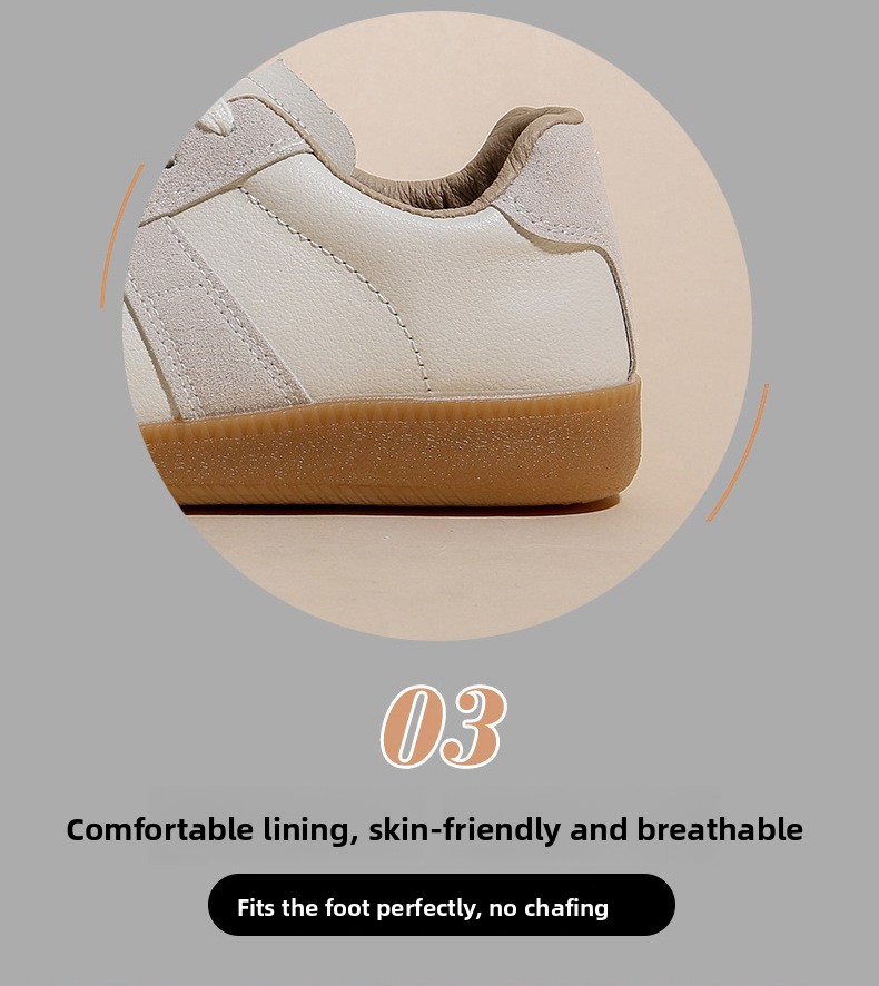 Low-top PU leather upper breathable rubber sole casual shoes