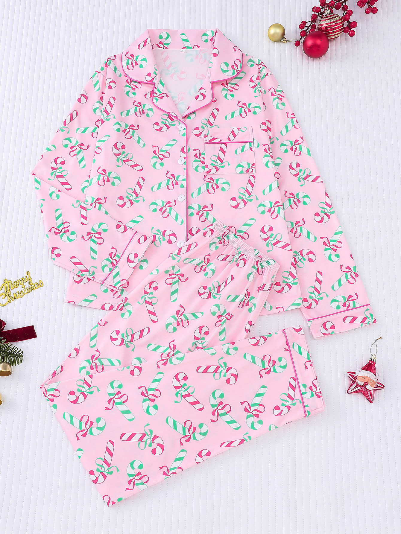 Women's Christmas Long Sleeve Pajama Set