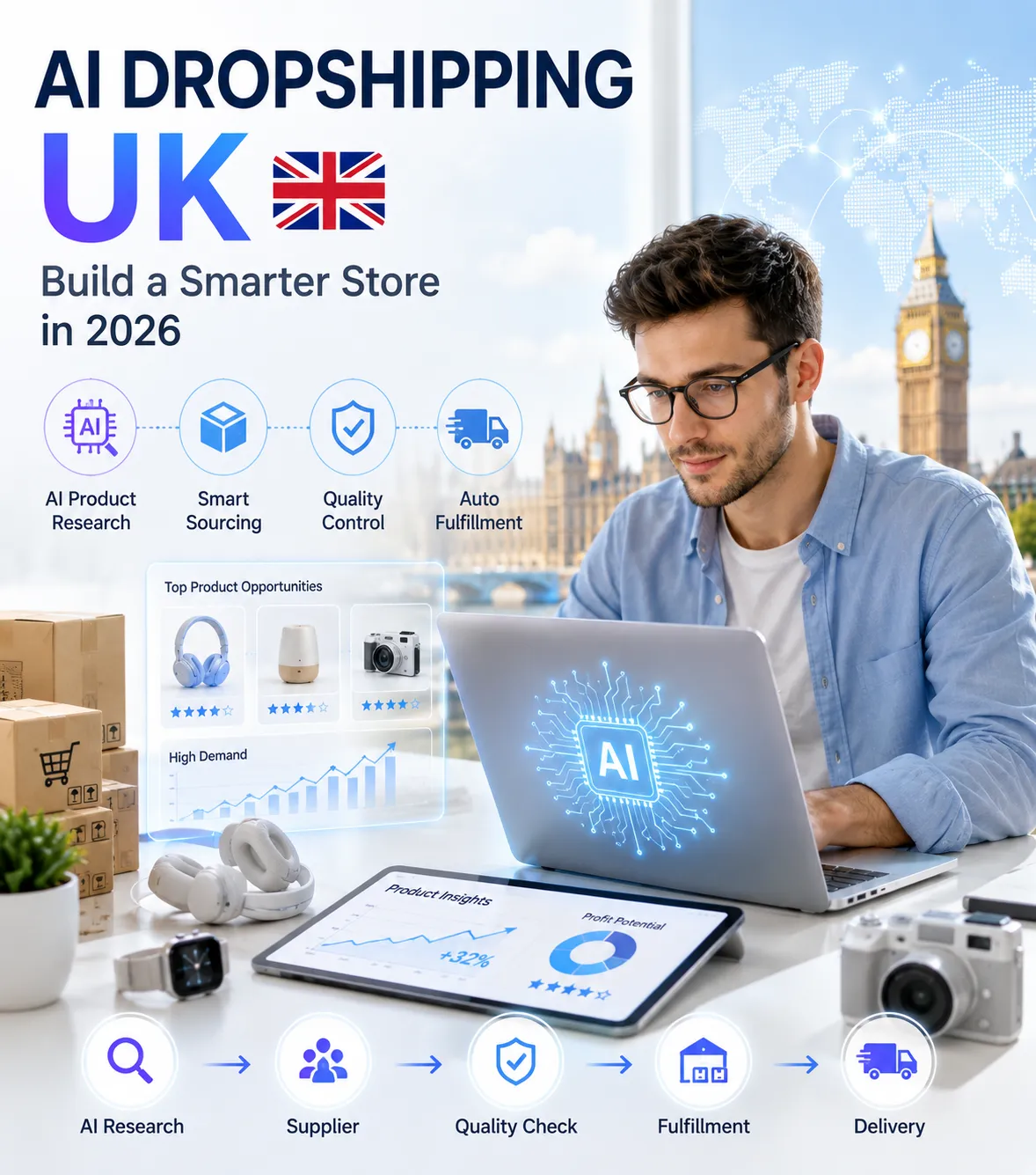 AI Dropshipping in the UK: A Practical Guide for Beginners
