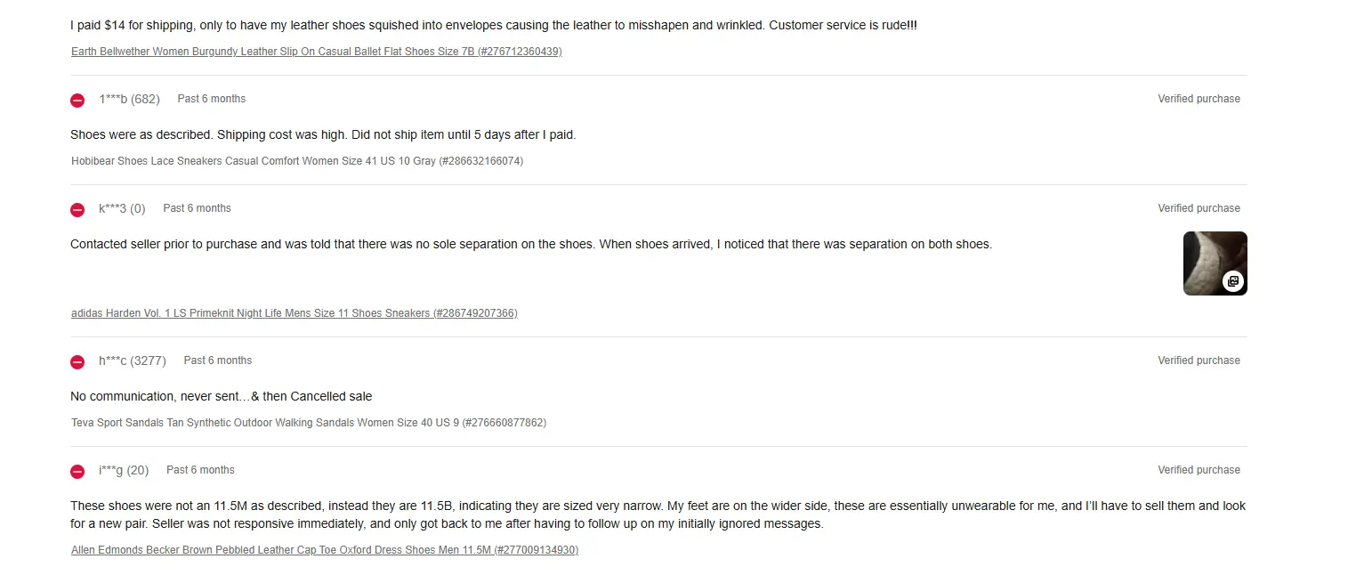 Check competitors bad review