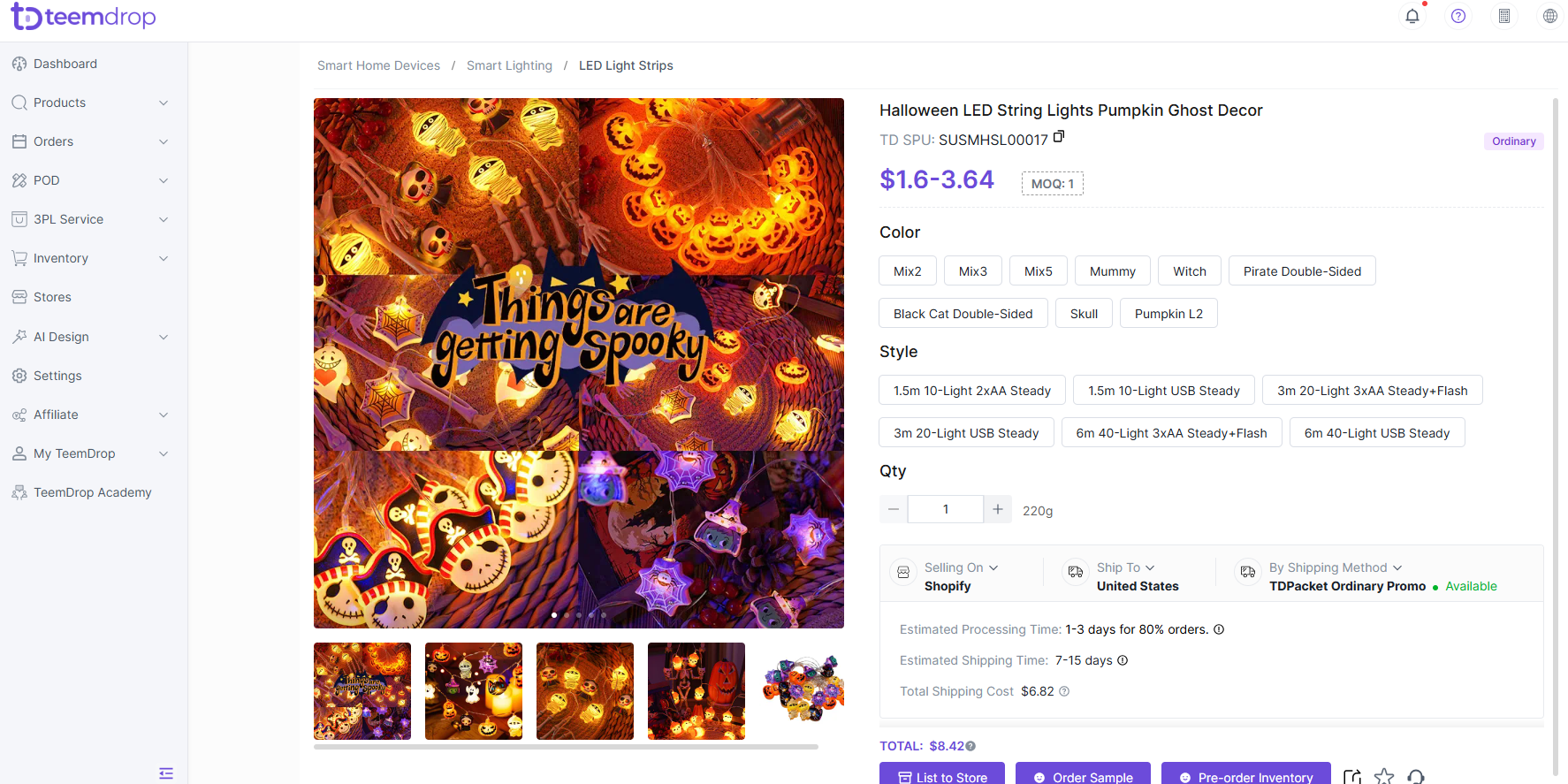 Halloween LED string lights with glowing pumpkin, ghost, skull, and witch designs for seasonal decorations