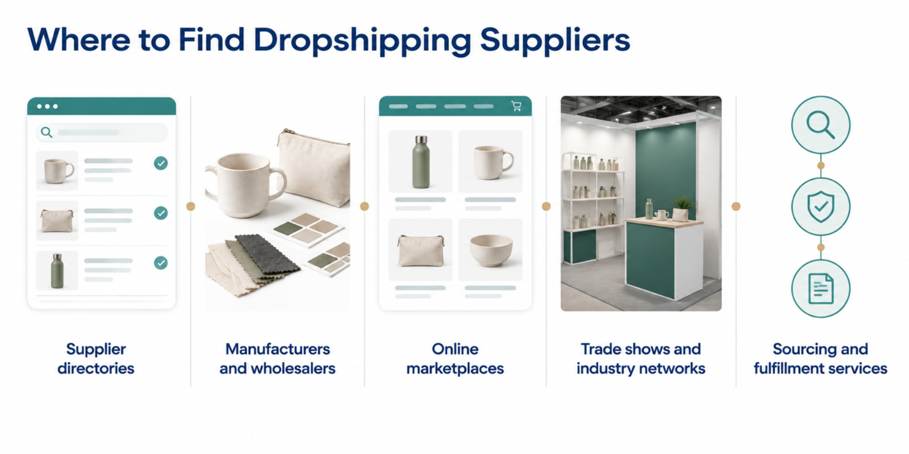 Five channels for finding dropshipping suppliers