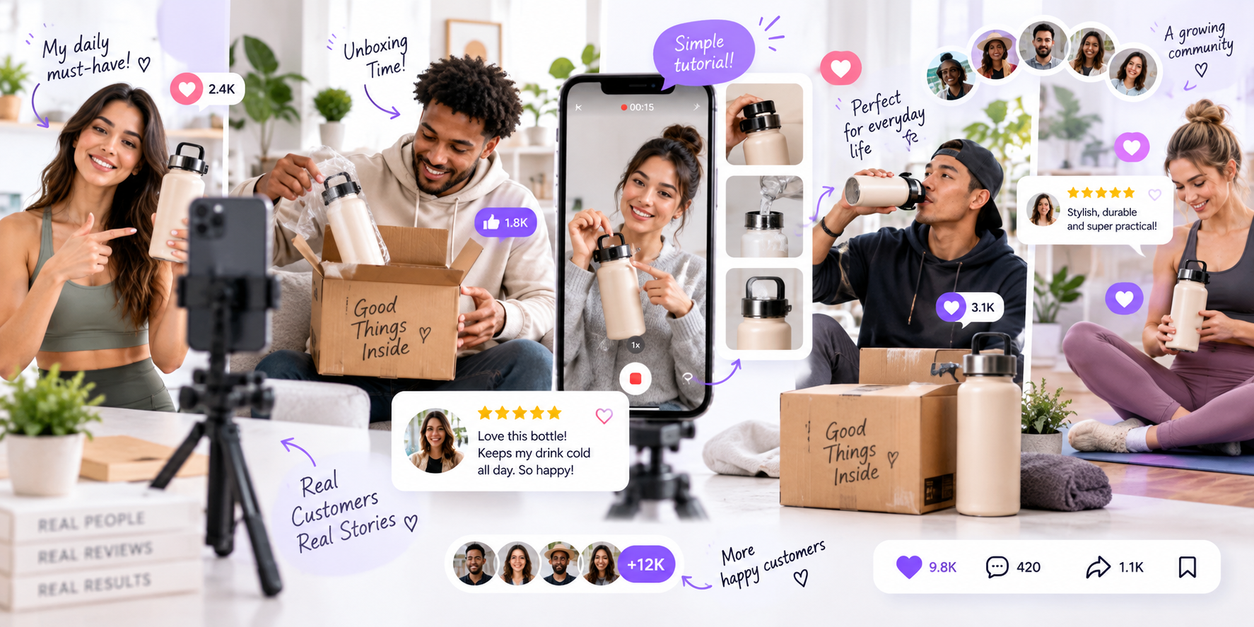 UGC and micro-influencer marketing for dropshipping products