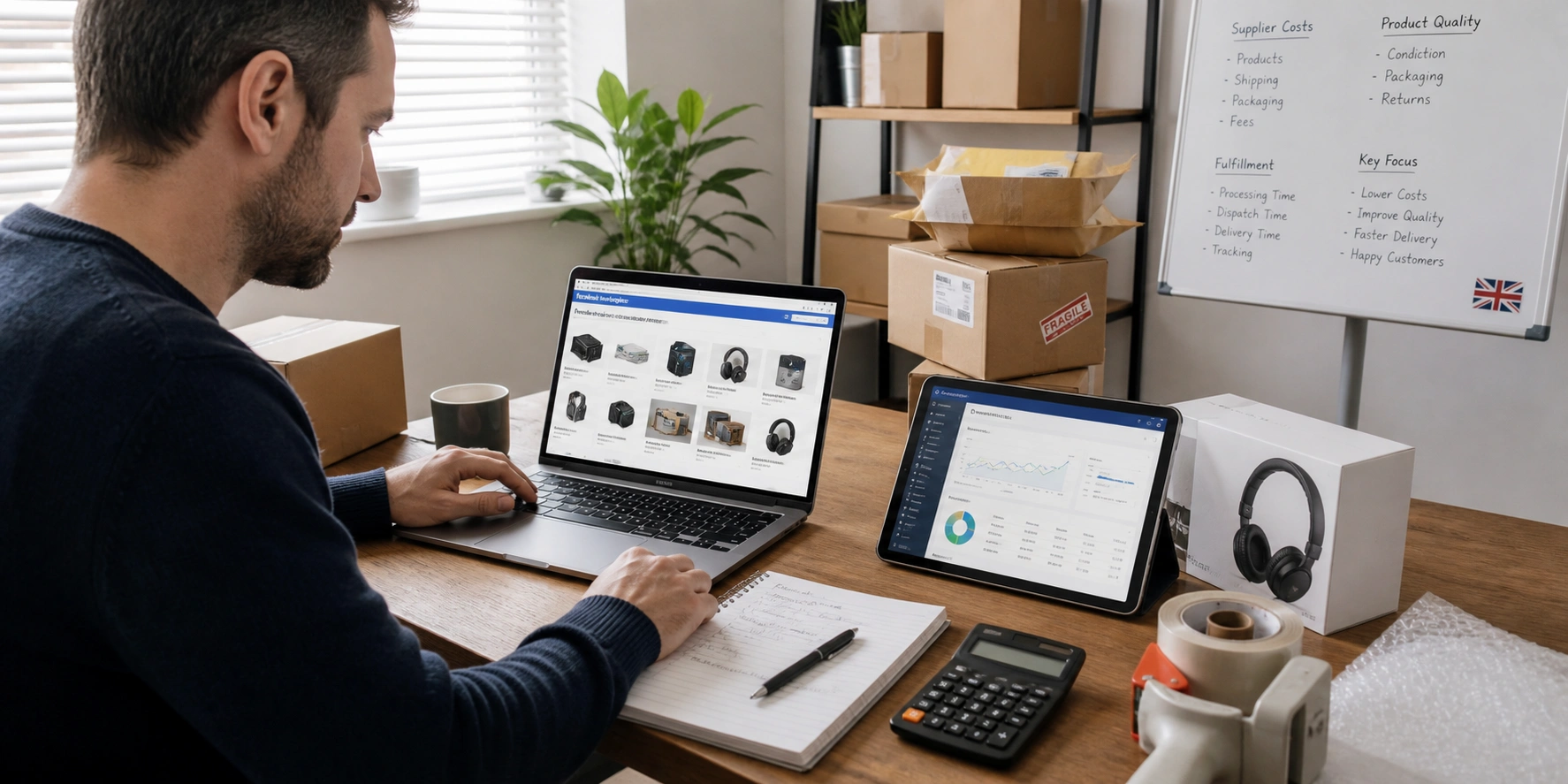 UK ecommerce seller improving profit margins through cost control and fulfillment