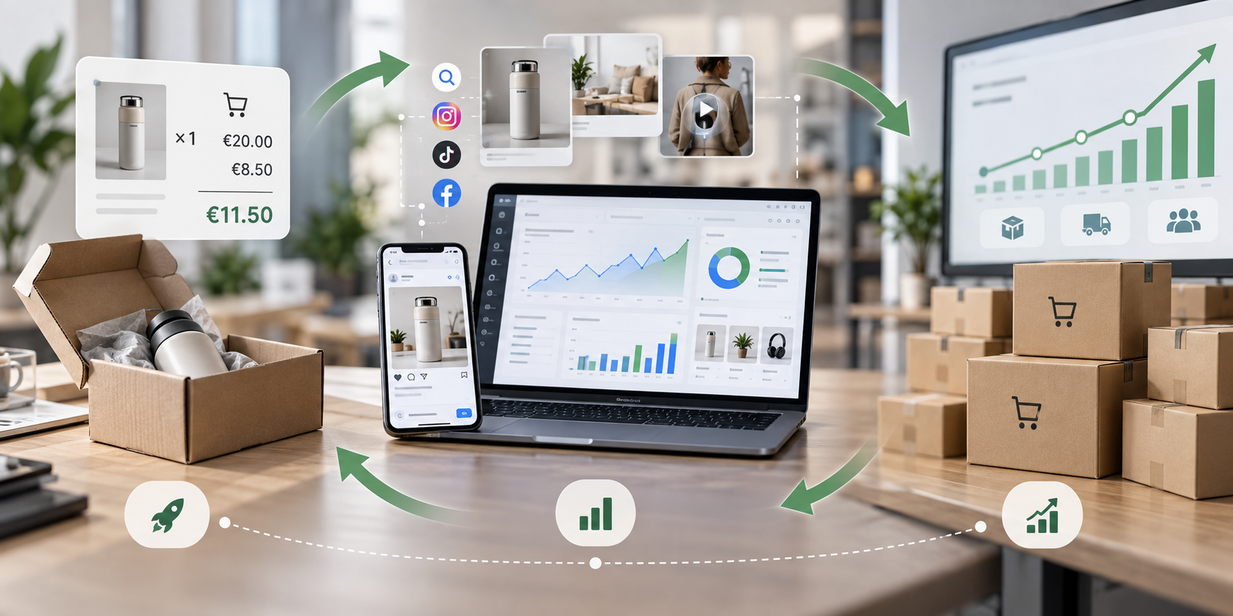 Testing marketing and scaling a dropshipping business