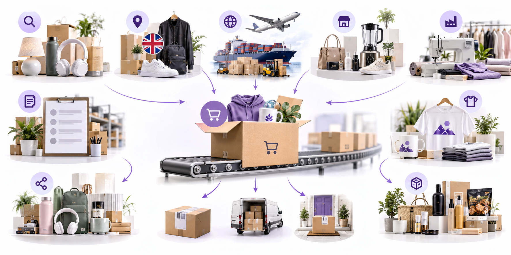 Different dropshipping supplier options for UK stores
