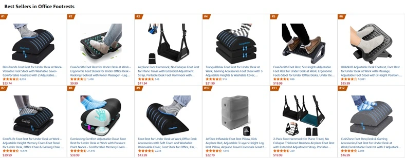 2026 winning products ergonomic foot rests on amazon