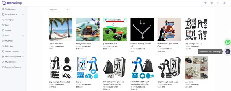 Find reliable dropshipping products suppliers like teemdrop
