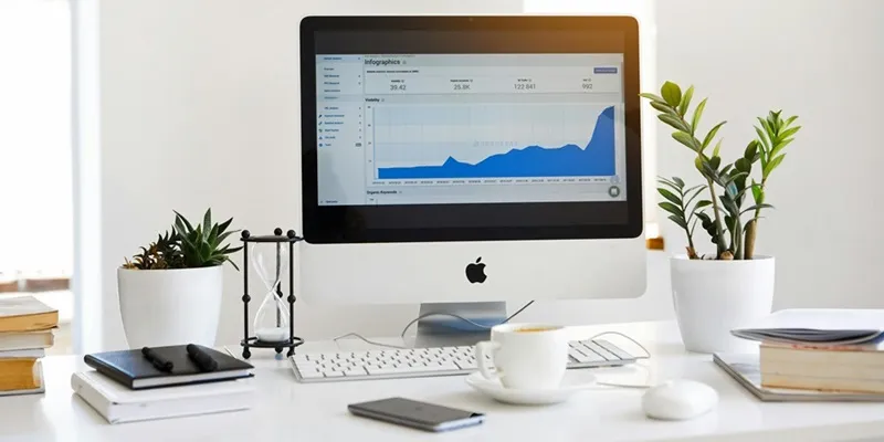 An apple computer shows 2026 dropshipping growth trends