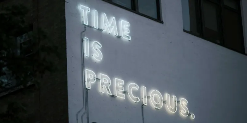 A time is precious slogan