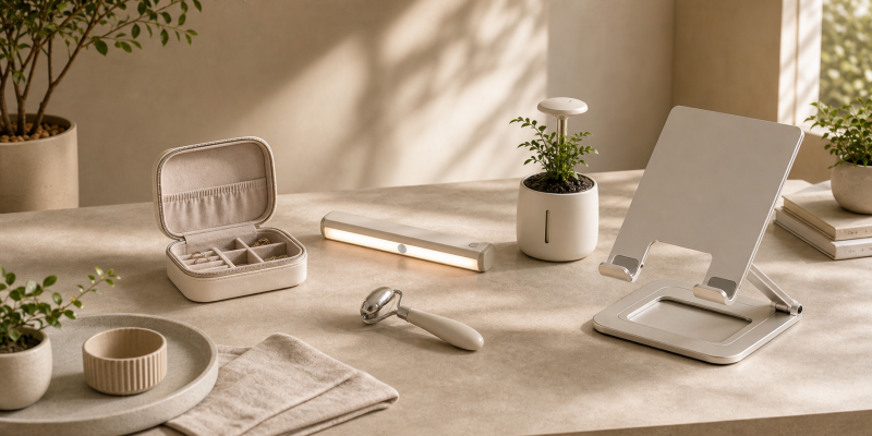 Best dropshipping products travel jewelry case facial roller under cabinet light tablet stand