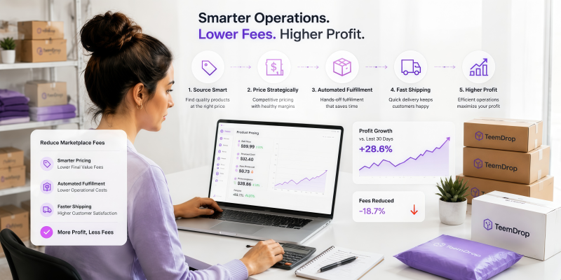 TeemDrop smarter operations profit growth dashboard e-commerce fulfillment process