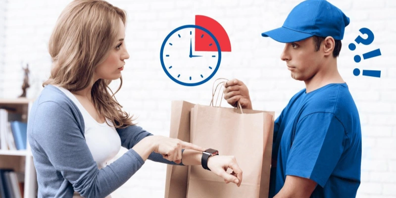 Customer complaining late delivery