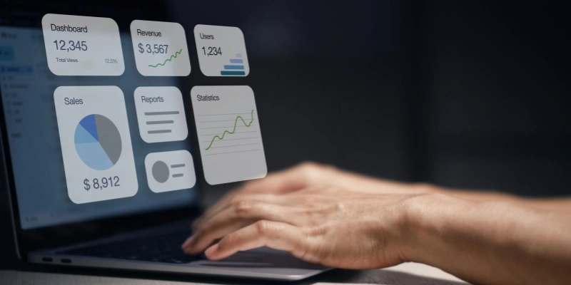 Ecommerce business dashboard sales revenue