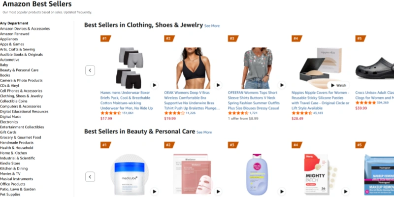 Amazon bestseller top products