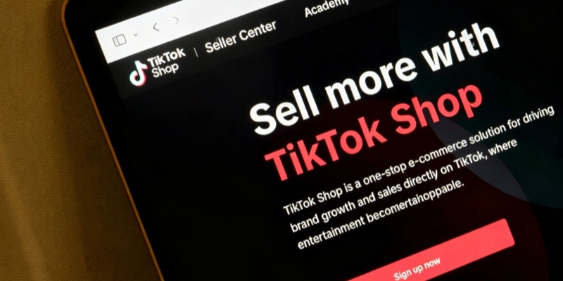 TikTok shop seller center ecommerce platform