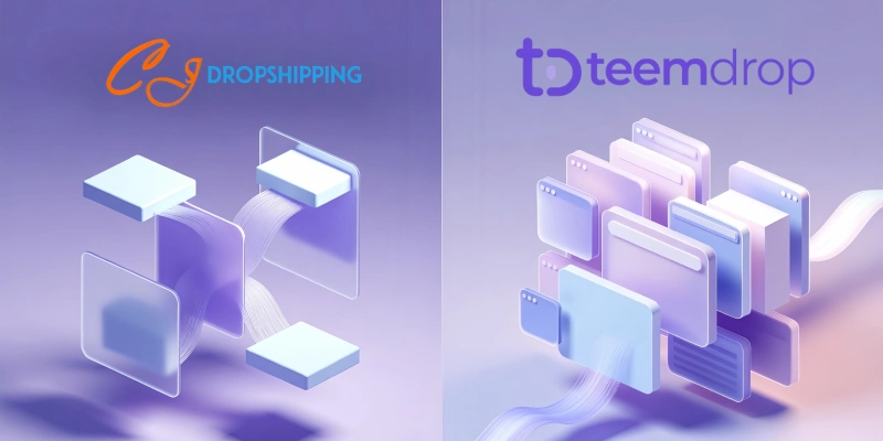 Teemdrop vs cj dropshipping comparison in 2026