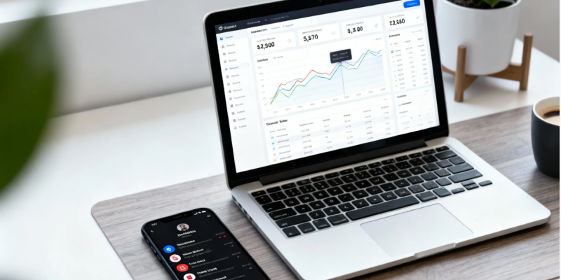 Modern dropshipping business driven by fast trends and online sales