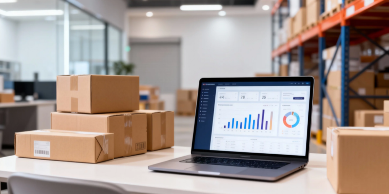 Warehouse operations with ecommerce order and fulfillment analytics