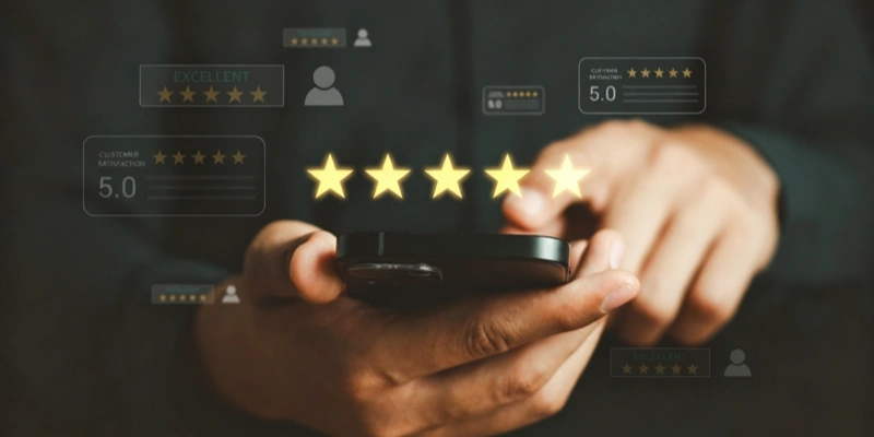 5 star customer reviews ecommerce satisfaction