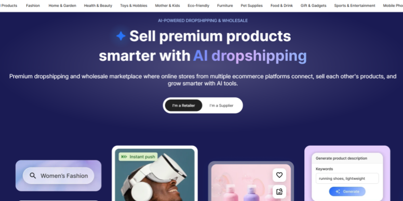 Syncee AI powered dropshipping wholesale marketplace